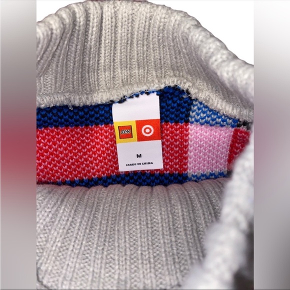 Official LEGO Collection Dog Color Block Striped Sweater - Size Medium NWT - Picture 5 of 9